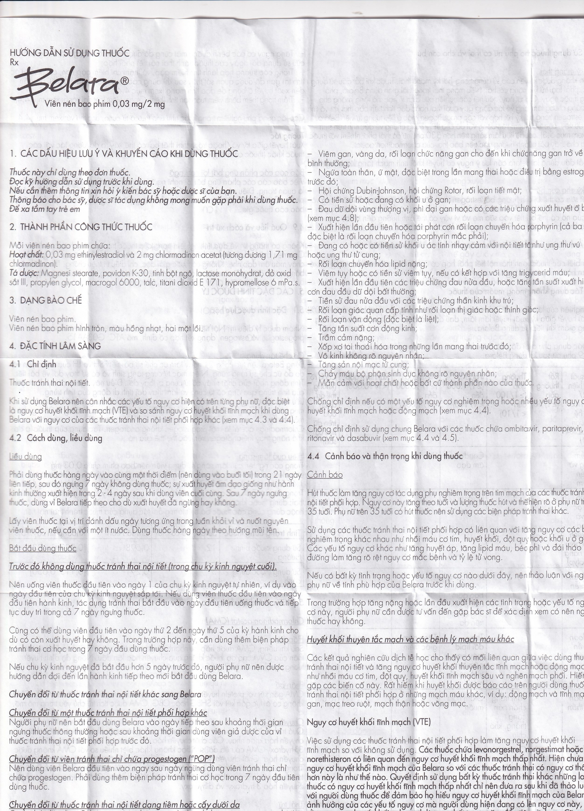 Hình ảnh Thuốc tránh thai hằng ngày Belara Gedeon (1 vỉ x 21 viên)