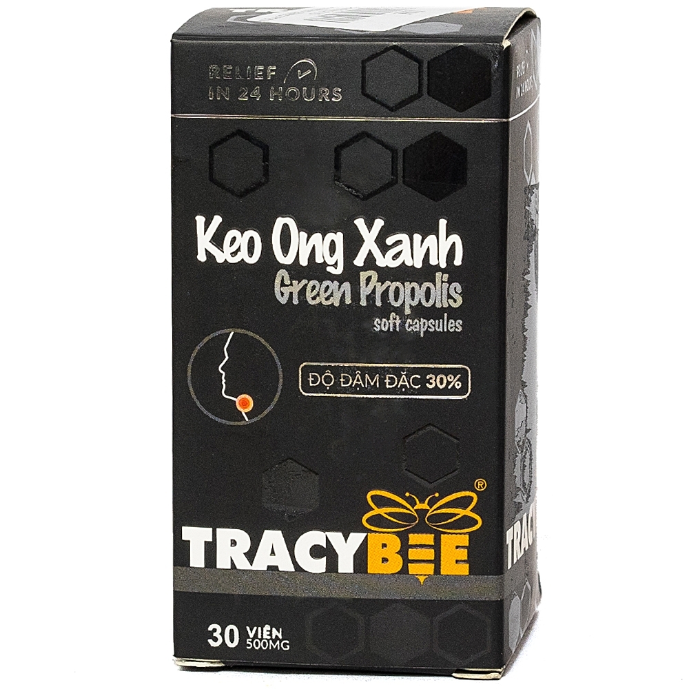 Hình ảnh Viên uống Keo Ong Xanh Propolis Tracybee bổ sung kháng thể tự nhiên của keo ong (30 viên)