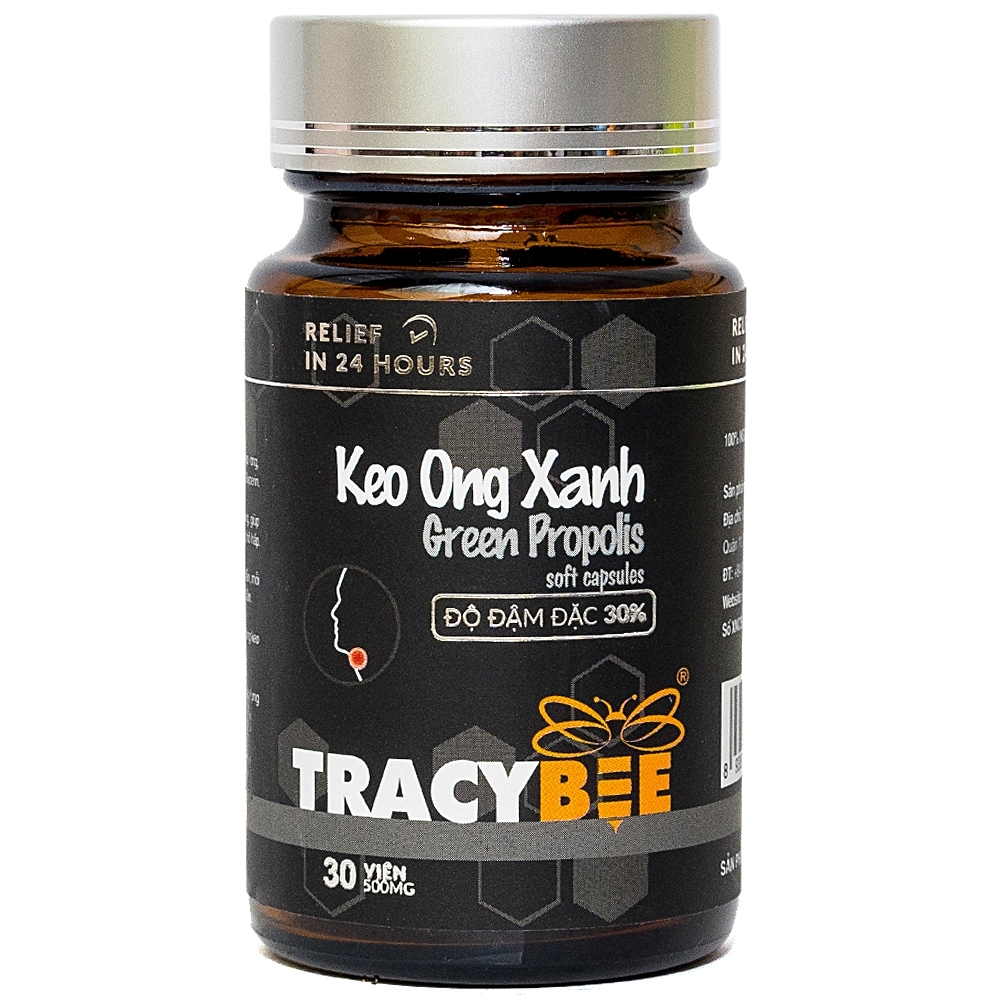 Hình ảnh Viên uống Keo Ong Xanh Propolis Tracybee bổ sung kháng thể tự nhiên của keo ong (30 viên)