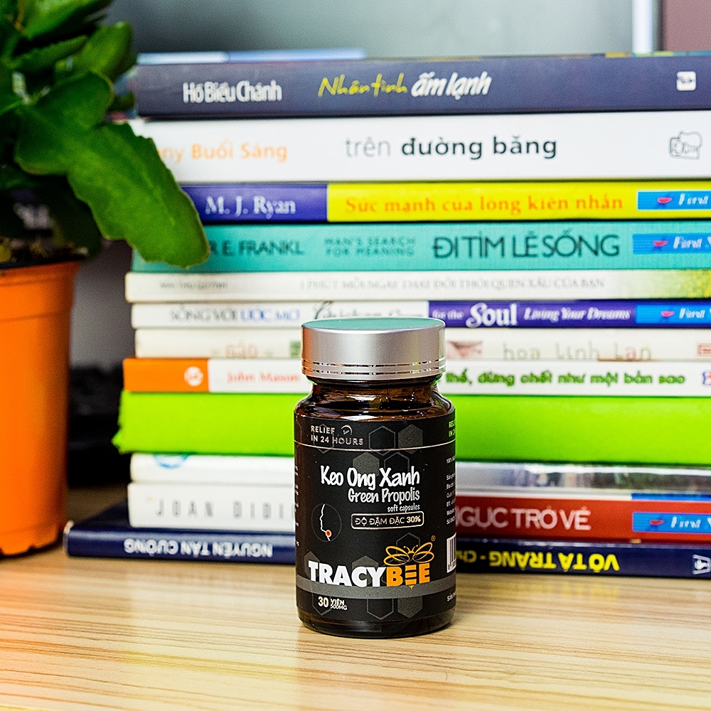 Hình ảnh Viên uống Keo Ong Xanh Propolis Tracybee bổ sung kháng thể tự nhiên của keo ong (30 viên)