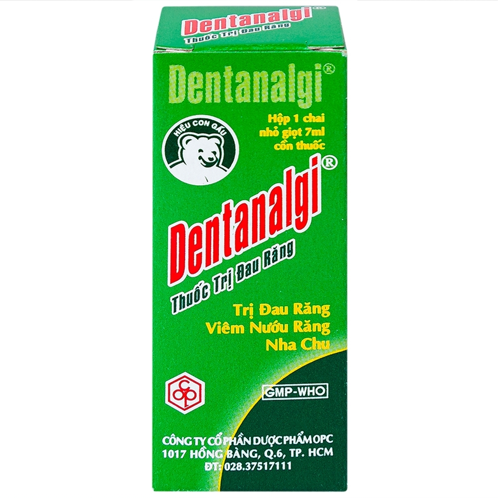 Hình ảnh Thuốc trị đau răng Dentanalgi OPC điều trị đau răng, viêm nướu răng, nha chu (7ml)