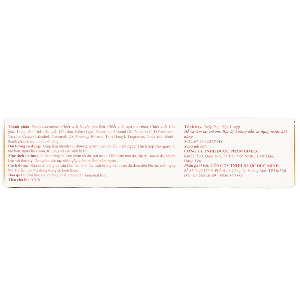 Hình ảnh Gel Proctogel Bimex liền vết thương, giảm viêm nhiễm, nấm ngứa cho người táo bón, trĩ, ngứa hậu môn (20g)