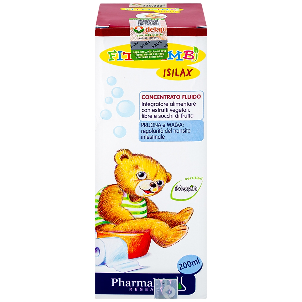 Hình ảnh Siro Fitobimbi Isilax Concentrato Fluido Pharmalife nhuận tràng, hỗ trợ giảm táo bón cho trẻ (200ml)