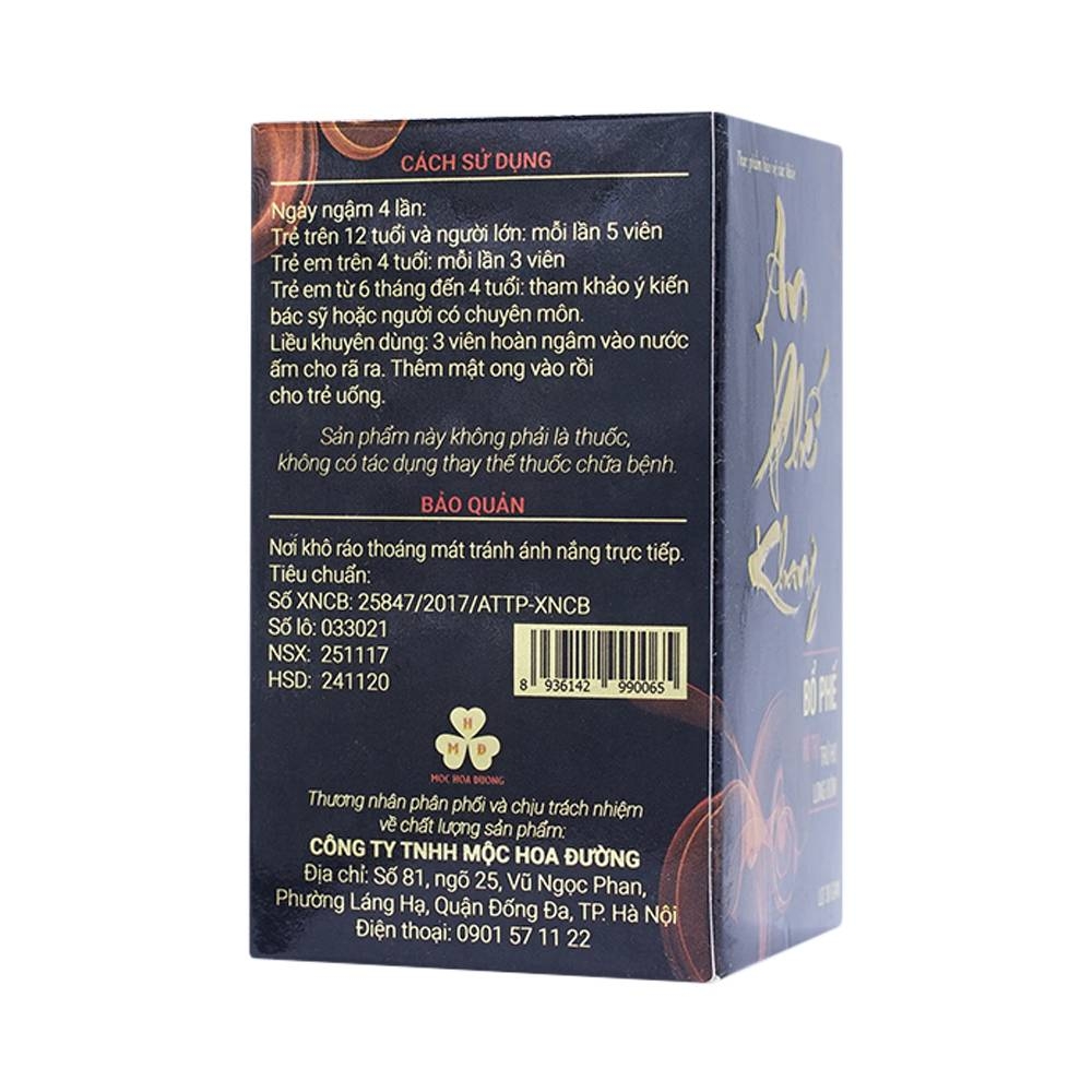 Hình ảnh Viên ngậm An Phế Khang bổ phế, hỗ trợ trừ ho, long đờm (30g)