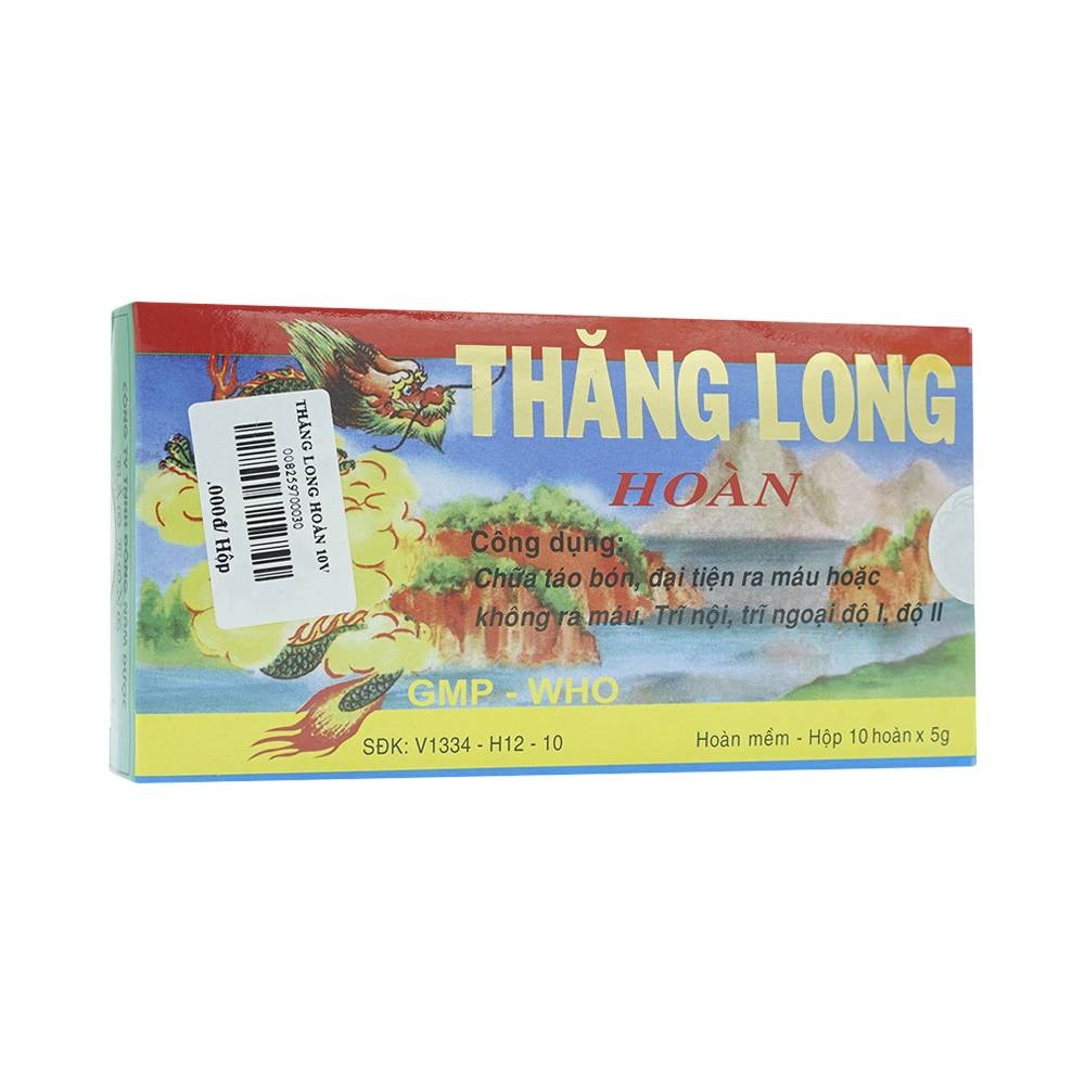 Hình ảnh Thuốc Thăng Long Bảo Long chữa táo bón, đại tiện ra máu (10 viên)