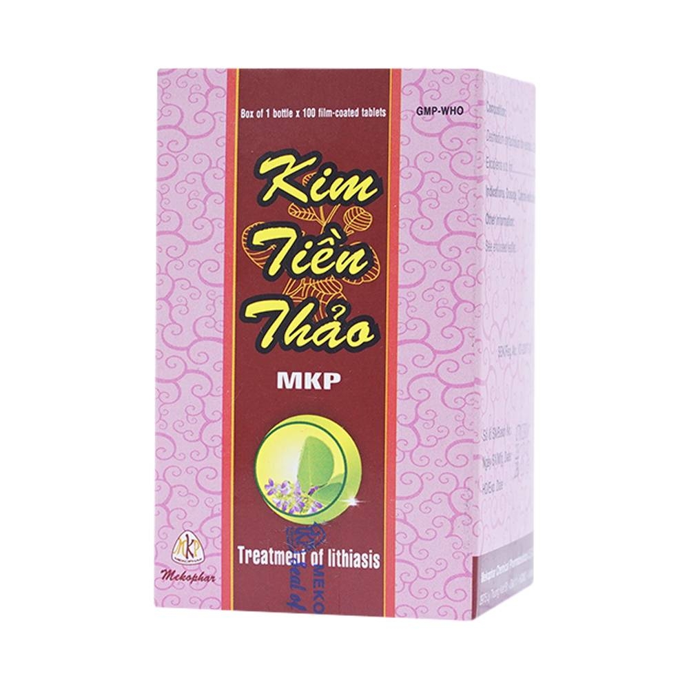 Hình ảnh Thuốc Kim Tiền Thảo Mekophar điều trị sỏi thận, sỏi bàng quang, sỏi niệu quang (100 viên)