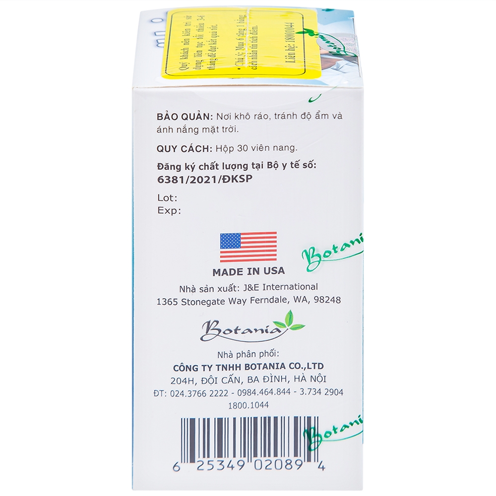 Hình ảnh Viên uống BoniHair Botania bổ sung các chất nuôi dưỡng tóc (30 viên)