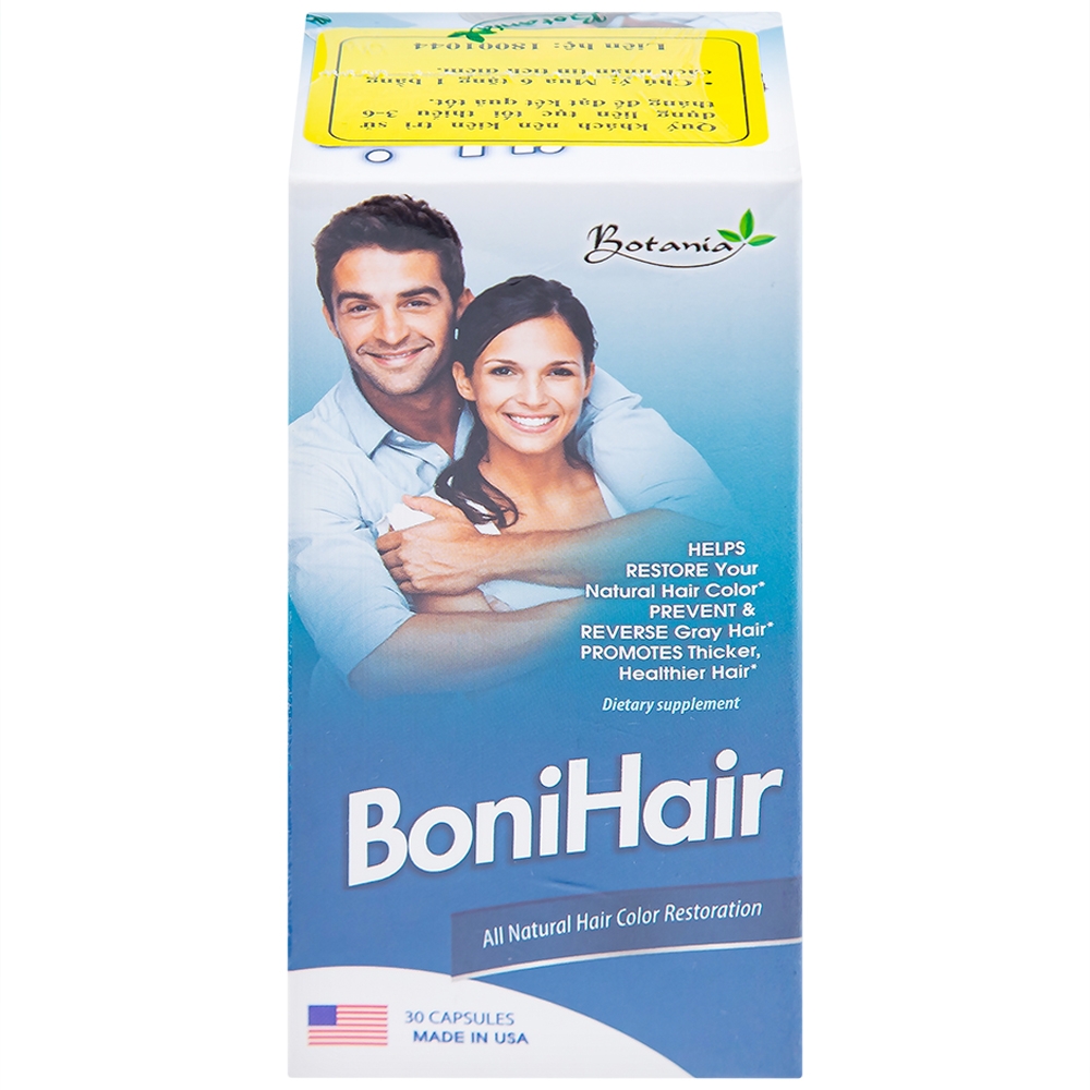 Hình ảnh Viên uống BoniHair Botania bổ sung các chất nuôi dưỡng tóc (30 viên)