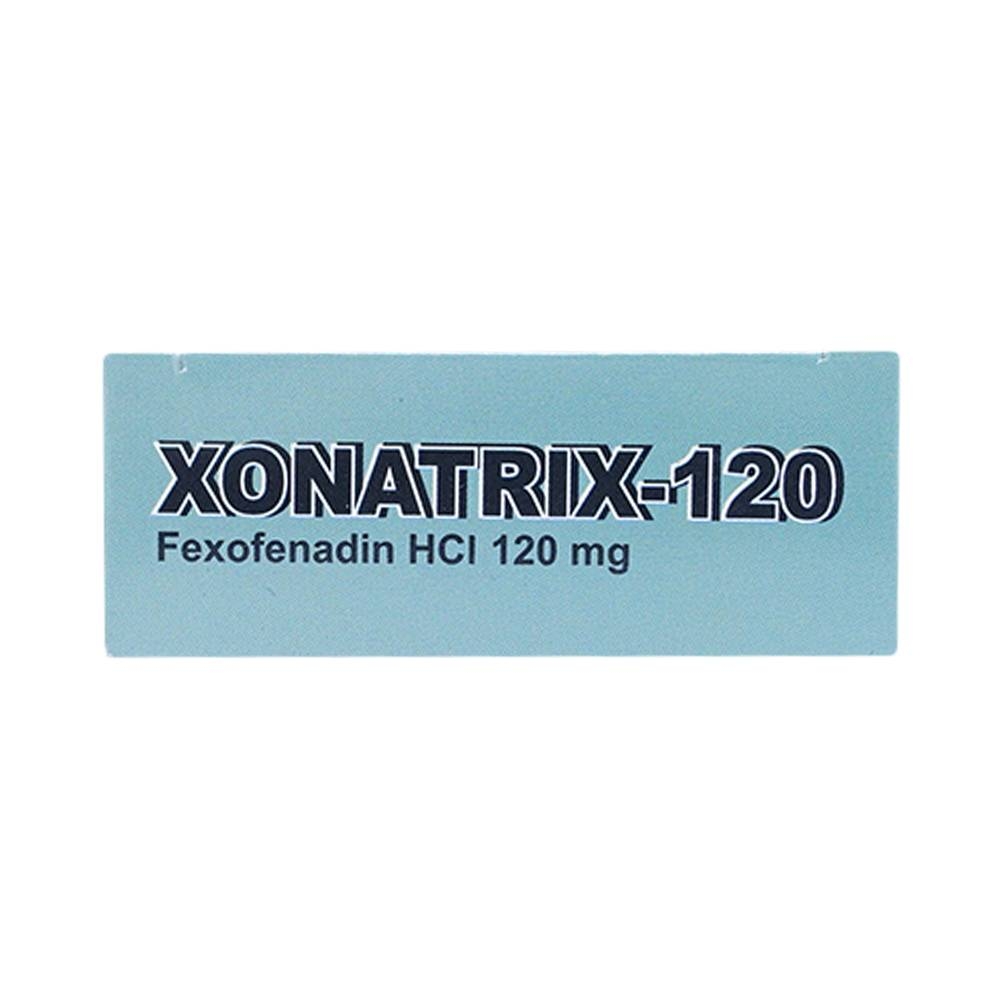 Hình ảnh Thuốc Xonatrix-120 DaviPharm điều trị triệu chứng viêm mũi dị ứng theo mùa (3 vỉ x 10 viên)