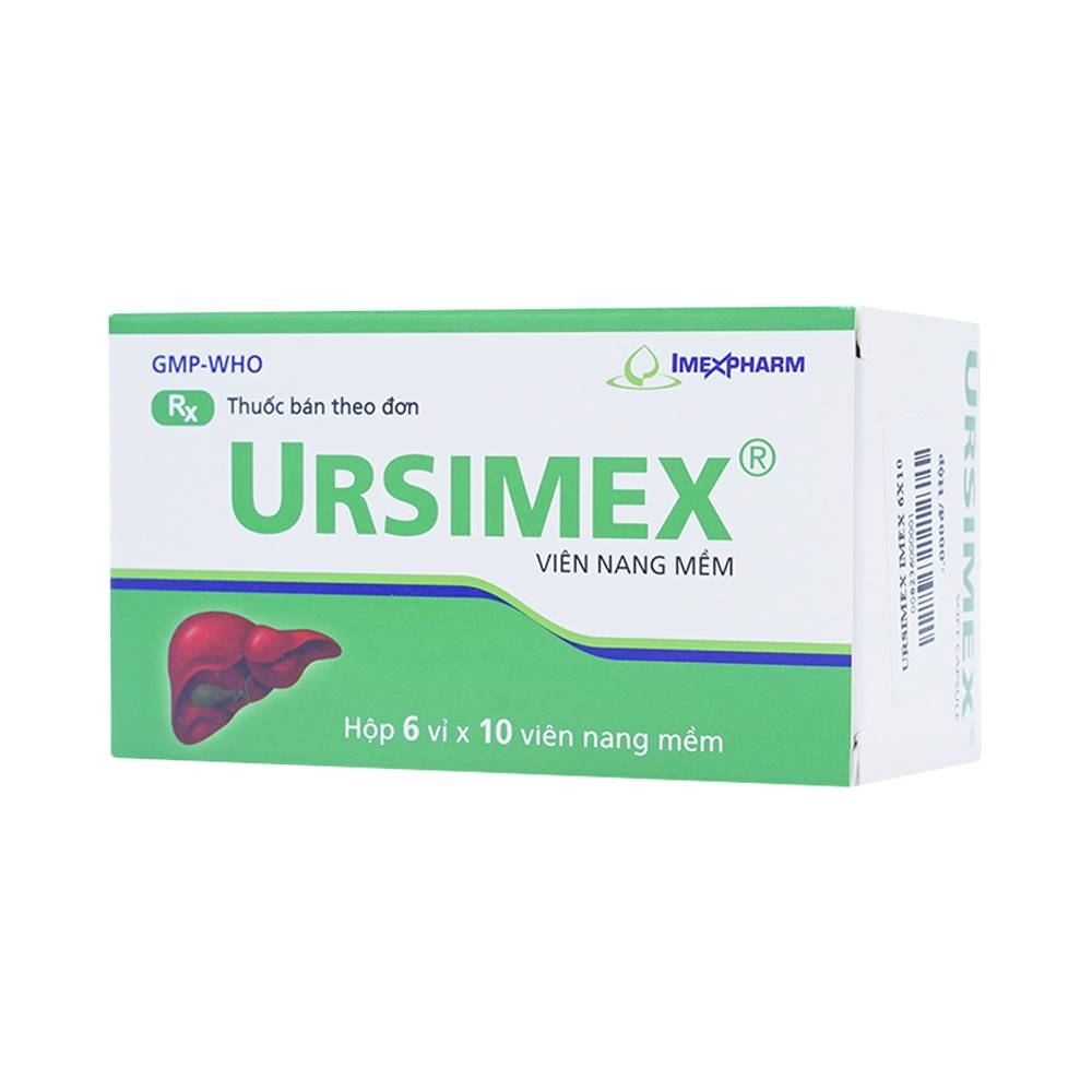 Hình ảnh Thuốc Ursimex Imexpharm cải thiện chức năng gan (6 vỉ x 10 viên)
