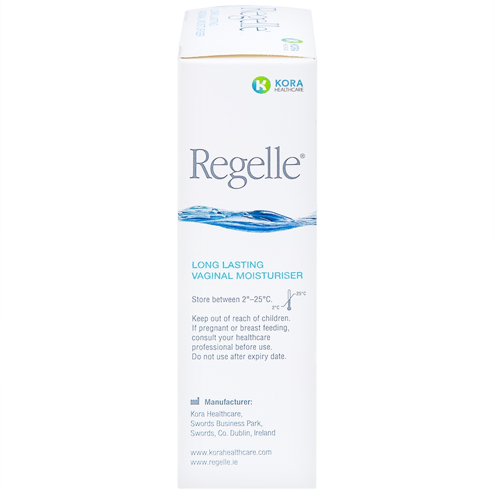 Hình ảnh Gel đặt giữ ẩm âm đạo Regelle Kora Healthcare 6.5g cải thiện khô, đau âm đạo (6 tuýp)