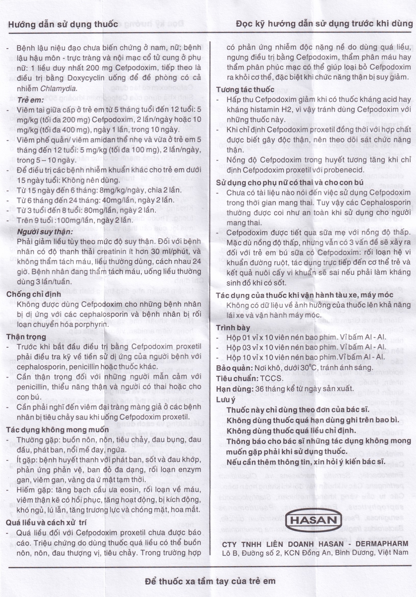 Hình ảnh Thuốc Fixnat 100 Hasan điều trị nhiễm khuẩn (3 vỉ x 10 viên)