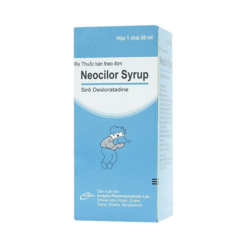 Hình ảnh Siro Neocilor Incepta điều trị viêm mũi dị ứng, mày đay (50ml) 