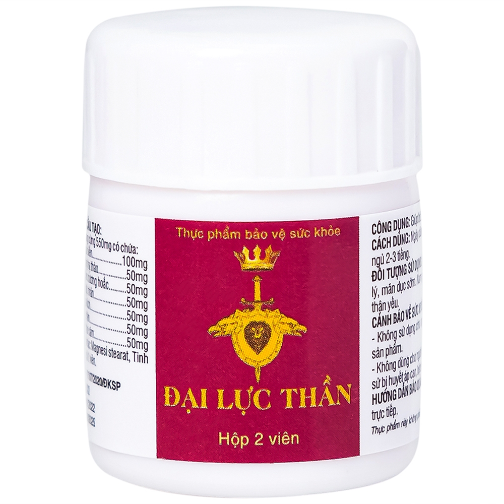 Hình ảnh Viên uống Đại Lực Thần Đắk Tín hỗ trợ tăng cường sinh lực, bồi bổ nguyên khí (2 viên)