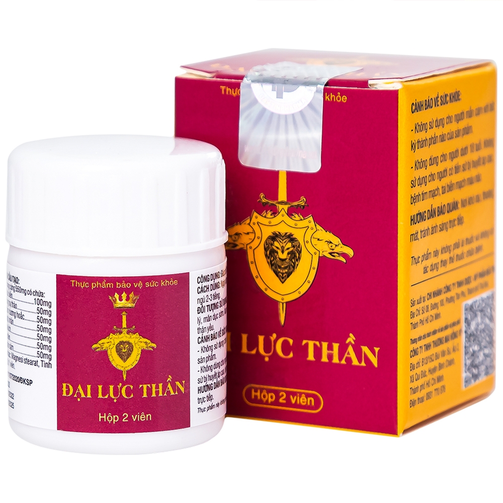 Hình ảnh Viên uống Đại Lực Thần Đắk Tín hỗ trợ tăng cường sinh lực, bồi bổ nguyên khí (2 viên)
