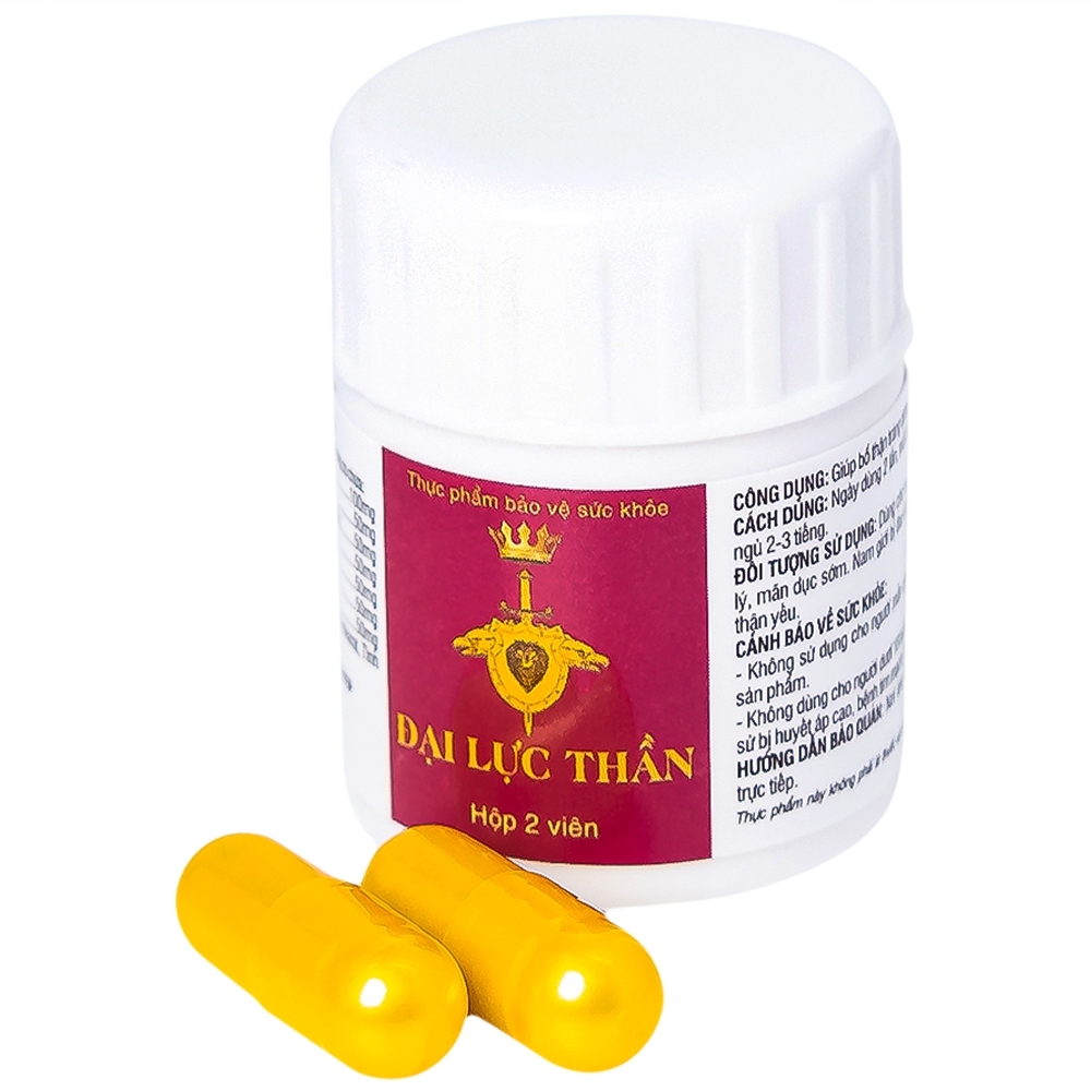 Hình ảnh Viên uống Đại Lực Thần Đắk Tín hỗ trợ tăng cường sinh lực, bồi bổ nguyên khí (2 viên)