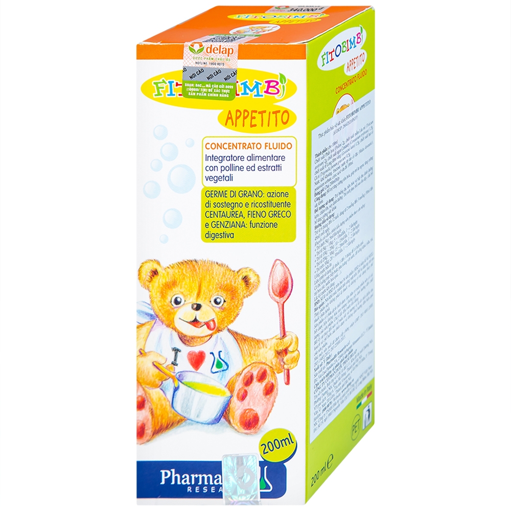 Hình ảnh Dung dịch Fitobimbi Appetito hỗ trợ tăng cường tiêu hóa (200ml)