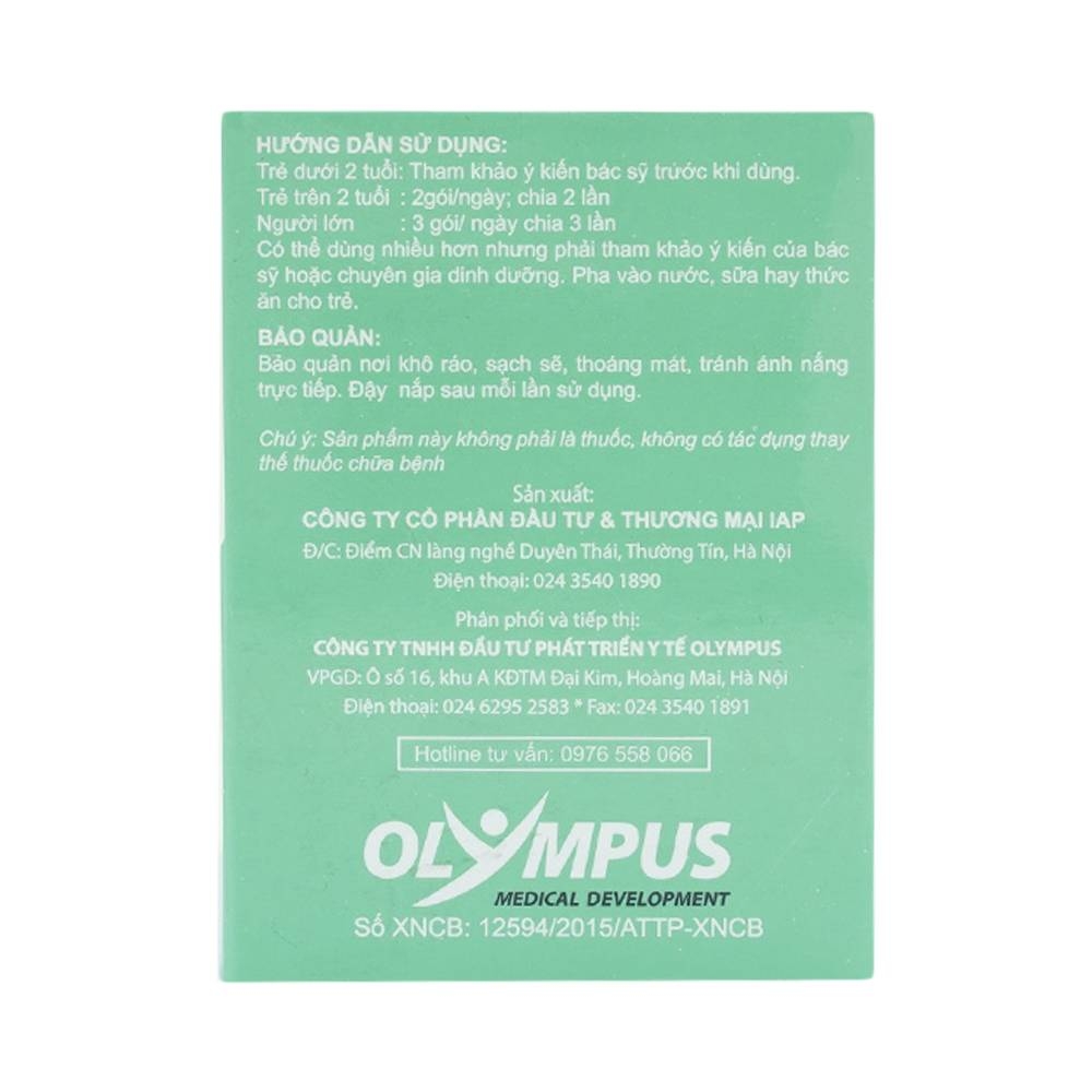 Hình ảnh Cốm Olymdiges Gold Olympus bổ sung men tiêu hóa và các vi khuẩn có lợi đường ruột (20 gói x 3g)