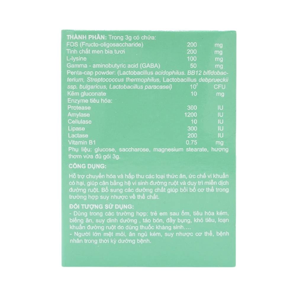 Hình ảnh Cốm Olymdiges Gold Olympus bổ sung men tiêu hóa và các vi khuẩn có lợi đường ruột (20 gói x 3g)