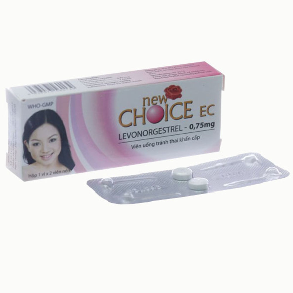 Hình ảnh Thuốc Newchoice EC 0,75mg Nam Hà ngừa thai khẩn cấp (1 vỉ x 2 viên)