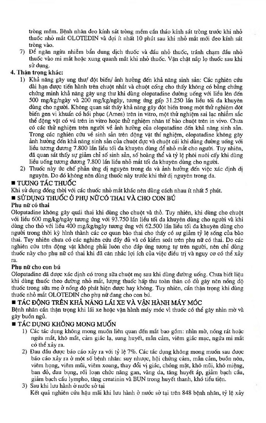 Hình ảnh Thuốc nhỏ mắt Olotedin Eye Drops Samchundang Pharm điều trị viêm kết mạc dị ứng theo mùa (5ml)