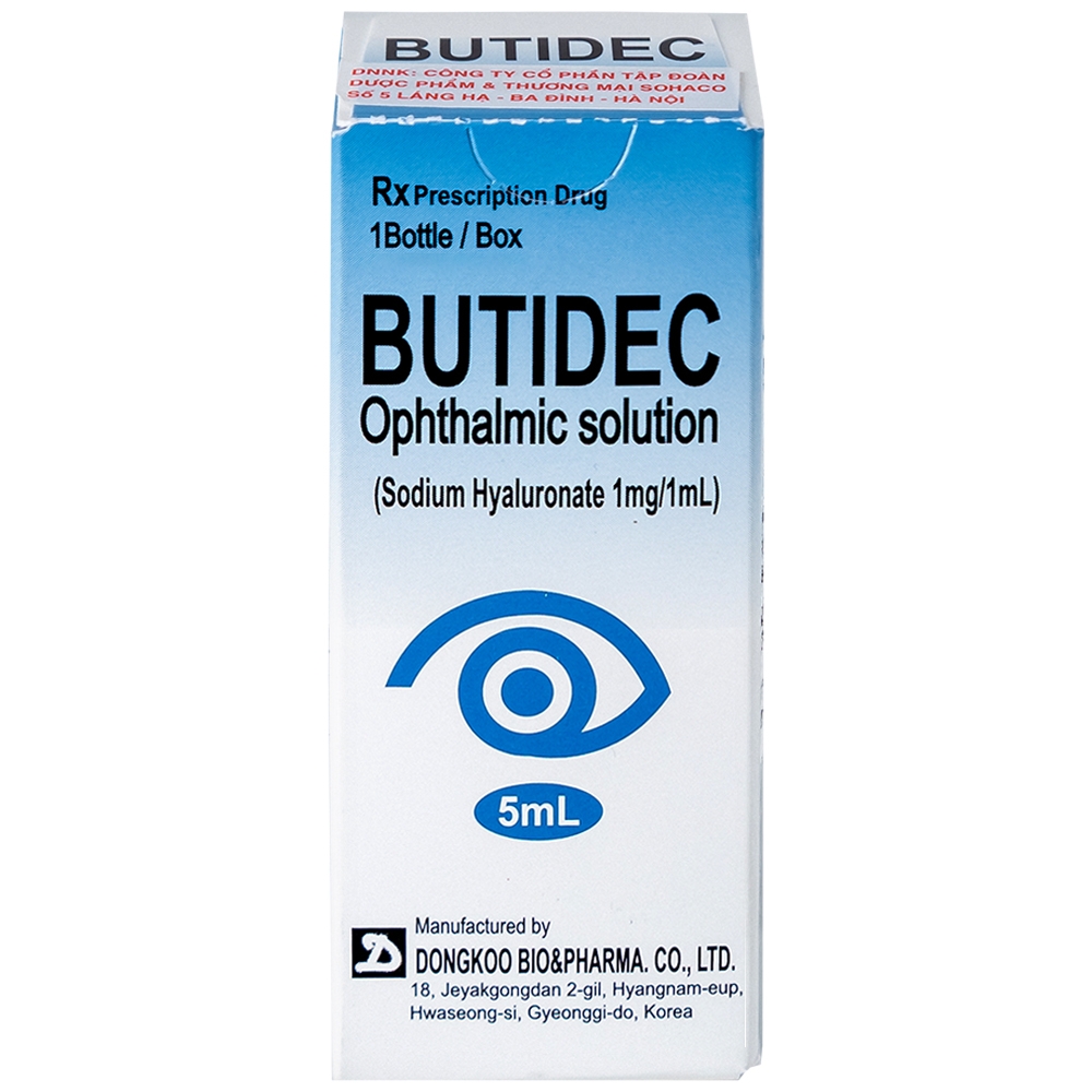 Hình ảnh Thuốc nhỏ mắt Butidec Dongkoo giảm triệu chứng khô mắt (5ml)