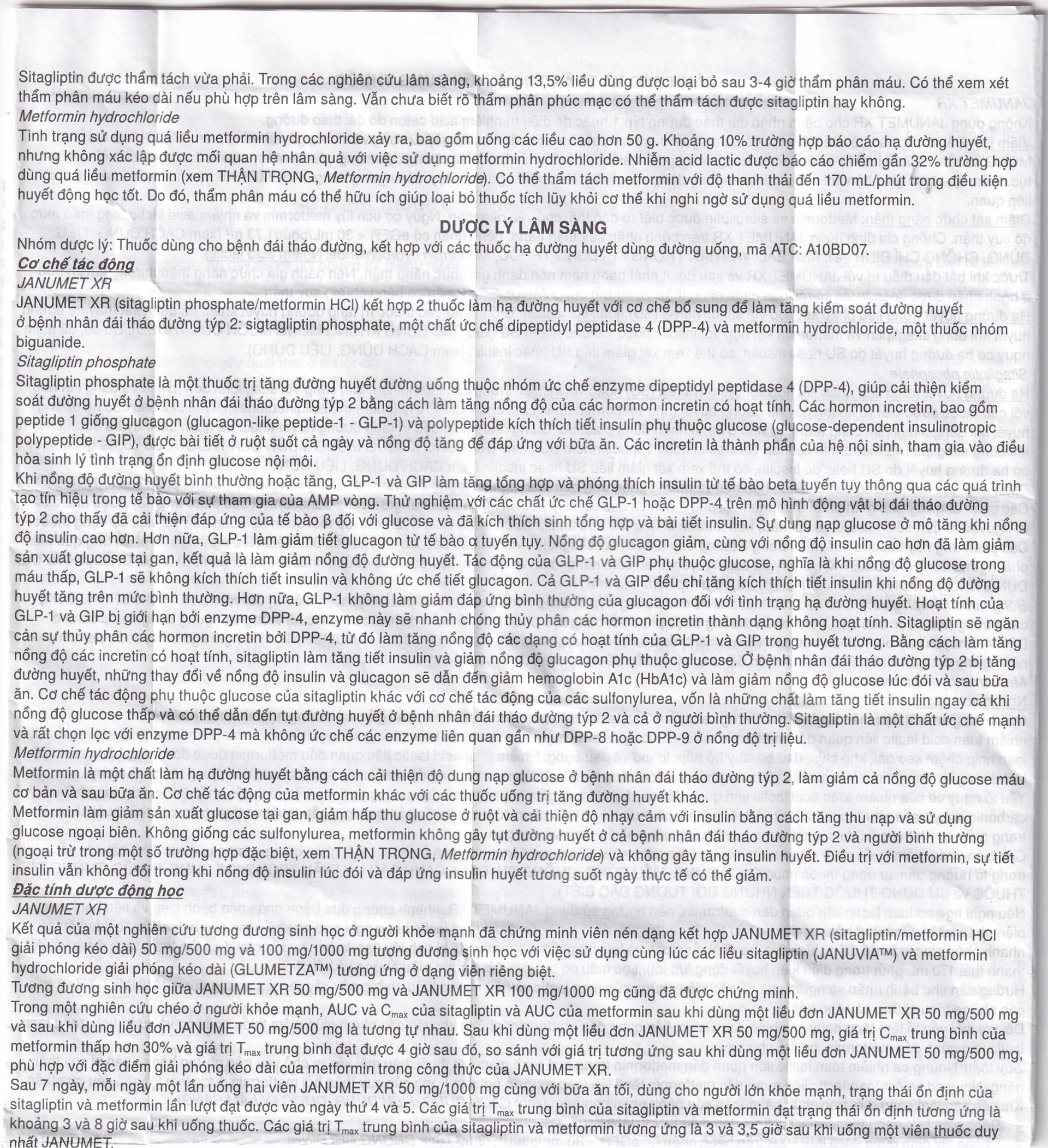 Hình ảnh Viên nén Janumet XR 50mg/1000mg MSD điều trị đái tháo đường típ 2 (14 viên)