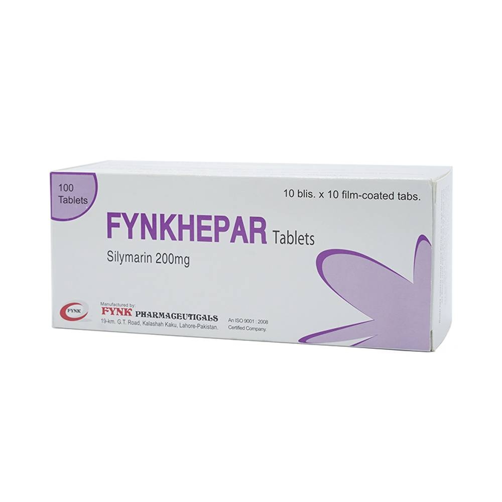 Hình ảnh Thuốc Fynkhepar 200mg Fynk điều trị hỗ trợ các bệnh về gan do nhiễm độc (10 vỉ x 10 viên)