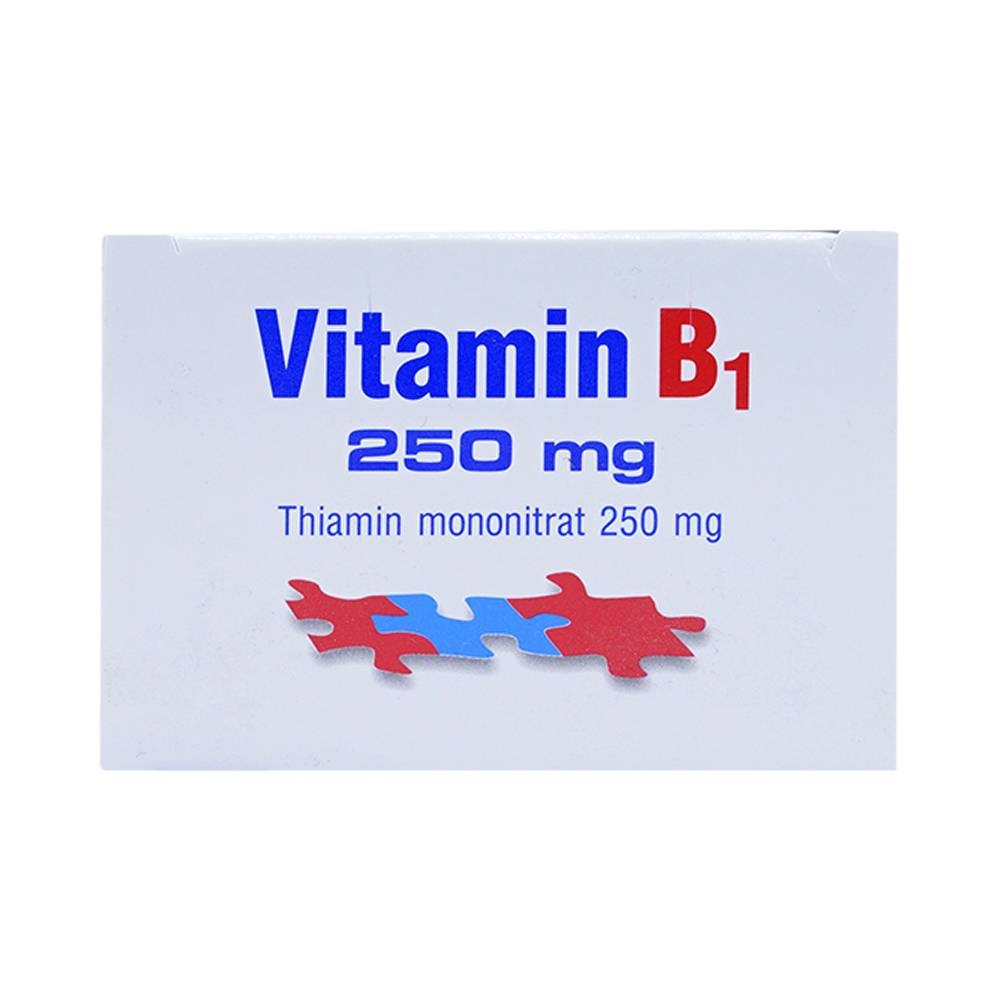 Hình ảnh Thuốc Vitamin B1 250mg Domesco điều trị bệnh do thiếu Vitamin B1 (20 vỉ x 10 viên)
