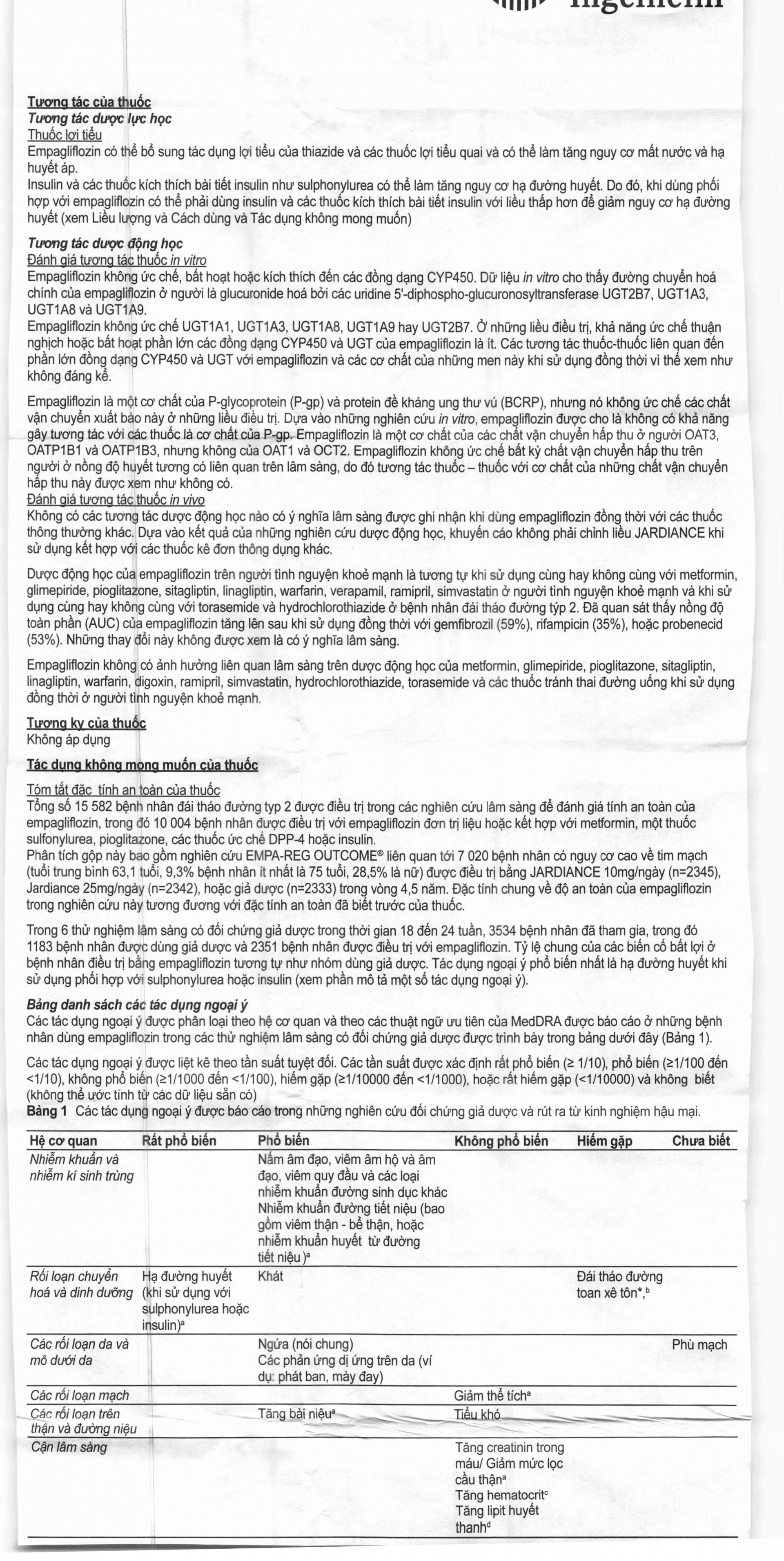 Hình ảnh Viên nén Jardiance 25mg Boehringer điều trị đái tháo đường típ 2 (3 vỉ x 10 viên)