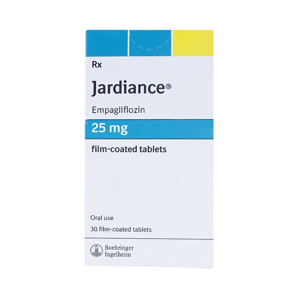 Hình ảnh Viên nén Jardiance 25mg Boehringer điều trị đái tháo đường típ 2 (3 vỉ x 10 viên)