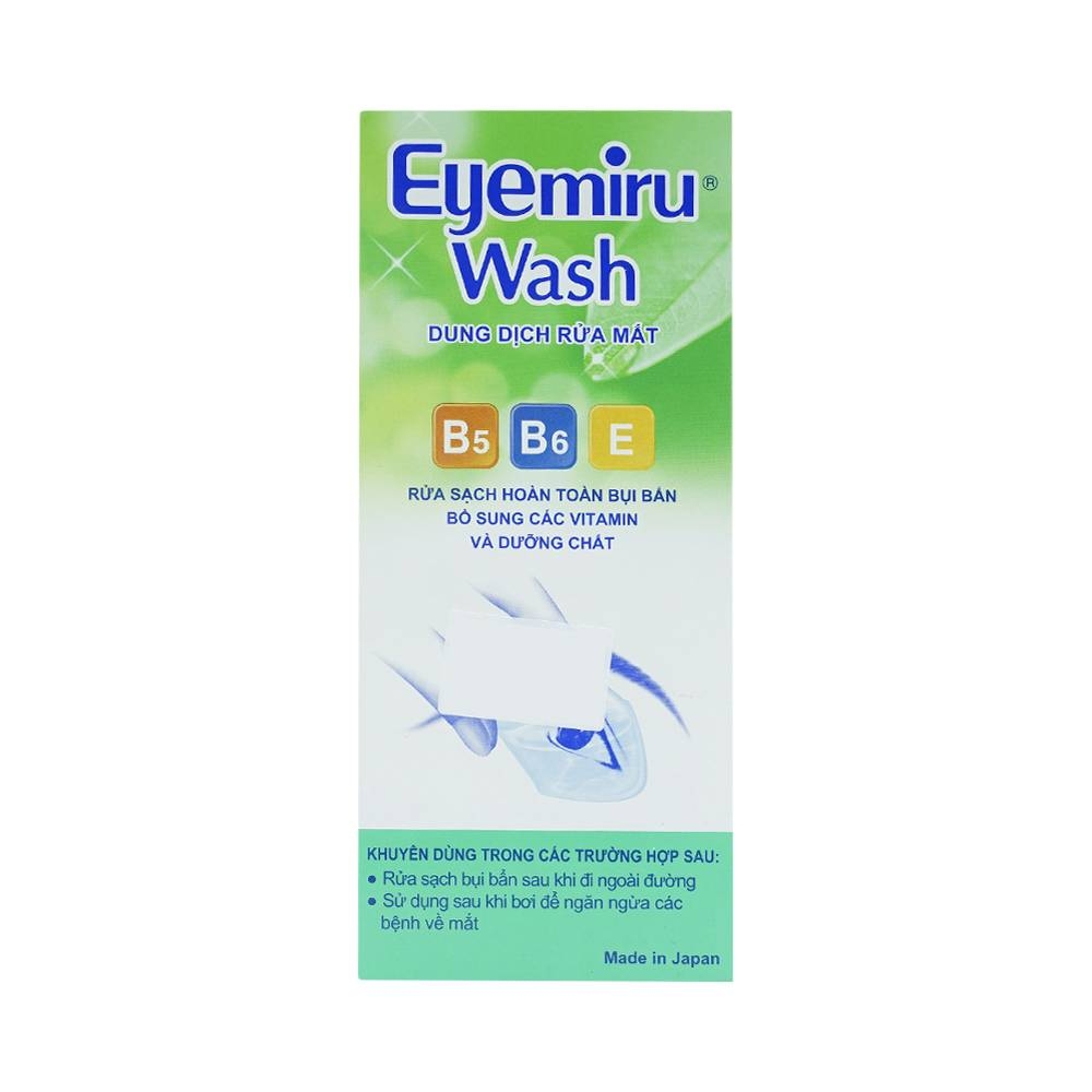 Hình ảnh Dung dịch rửa mắt Eyemiru Wash Nitto Medic phòng chống bệnh về mắt (500ml)