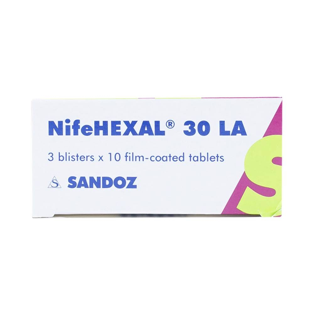 Hình ảnh Viên nén NifeHexal 30 LA Sandoz điều trị tăng huyết áp (3 vỉ x 10 viên)