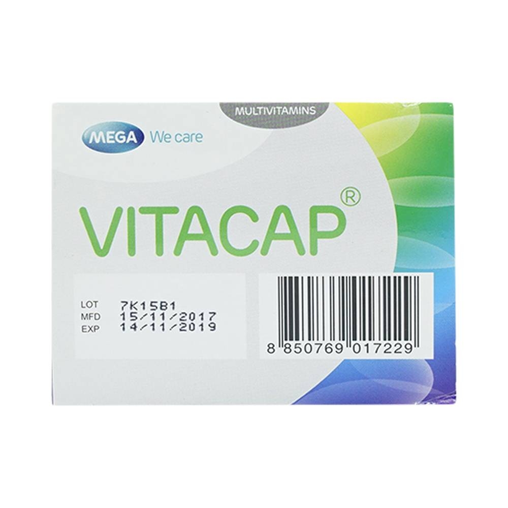 Hình ảnh Viên uống Vitacap Mega We Care bổ sung Vitamin và khoáng chất cho cơ thể (5 vỉ x 10 viên)