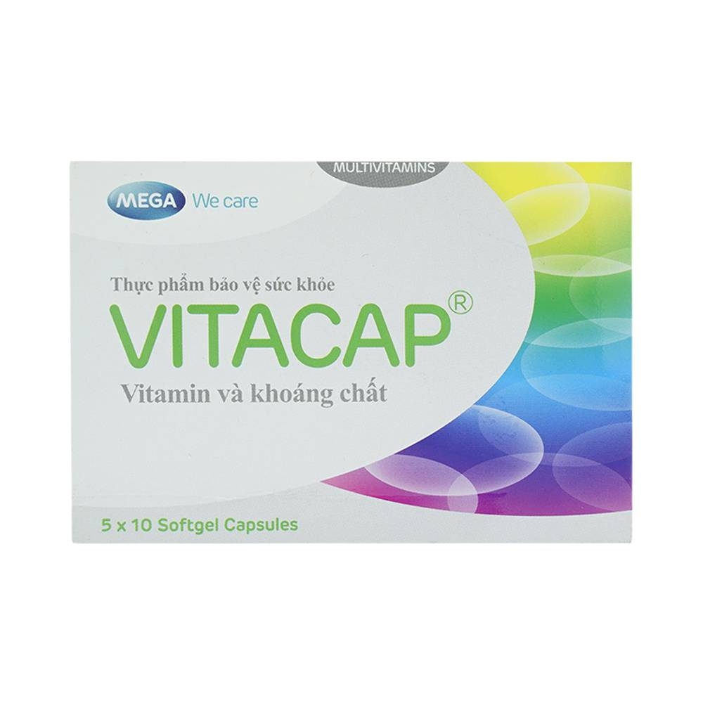 Hình ảnh Viên uống Vitacap Mega We Care bổ sung Vitamin và khoáng chất cho cơ thể (5 vỉ x 10 viên)