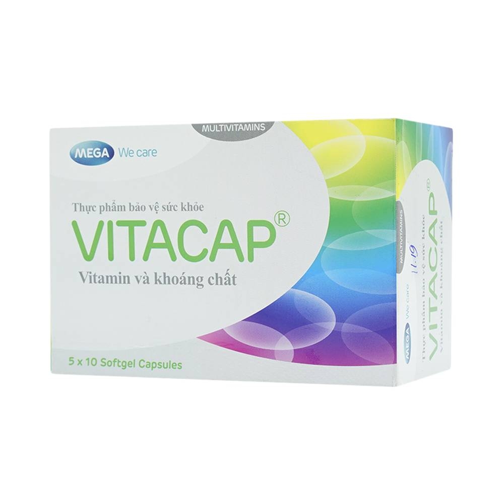 Hình ảnh Viên uống Vitacap Mega We Care bổ sung Vitamin và khoáng chất cho cơ thể (5 vỉ x 10 viên)