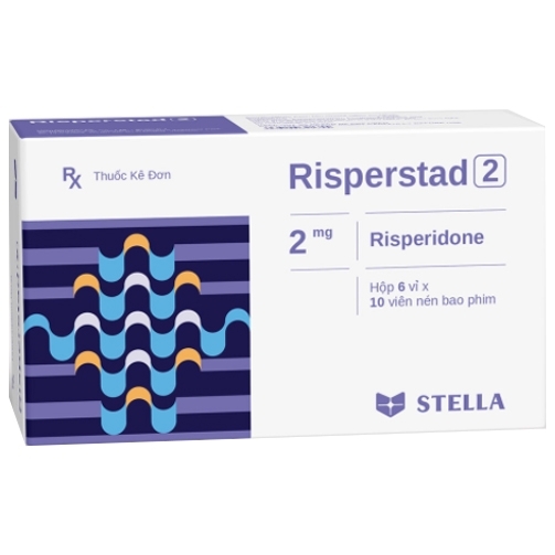Hình ảnh Thuốc Risperstad 2 Stella điều trị bệnh loạn tâm thần cấp và mạn tính (6 vỉ x 10 viên)