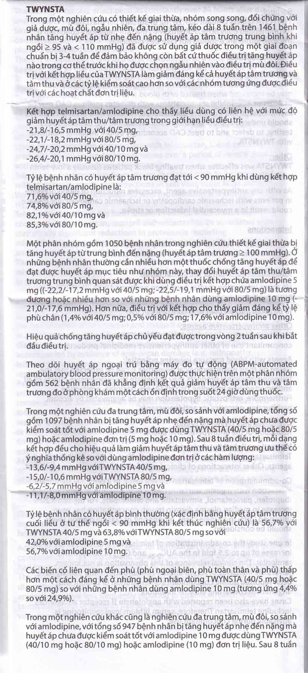 Hình ảnh Thuốc Twynsta 80mg/5mg Boehringer điều trị tăng huyết áp vô căn (14 vỉ x 7 viên)