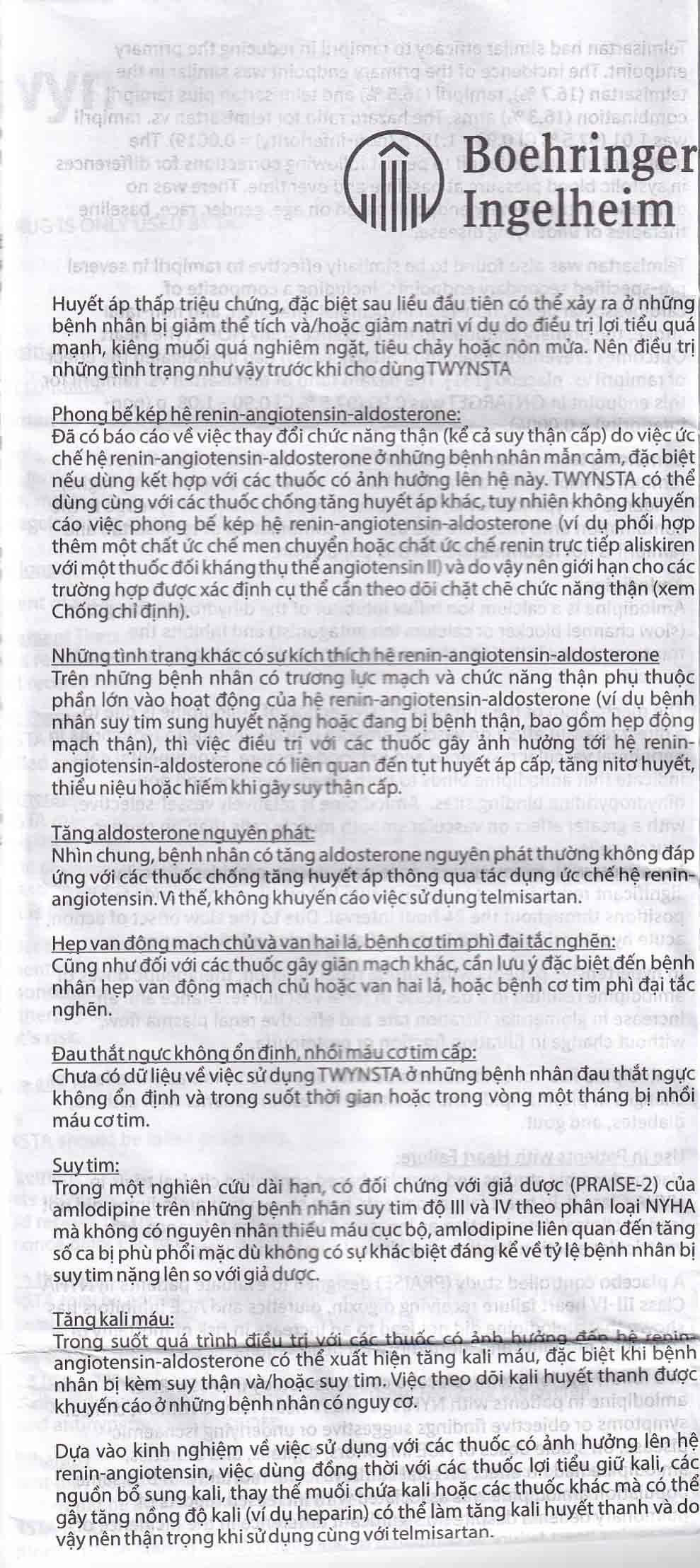 Hình ảnh Thuốc Twynsta 80mg/5mg Boehringer điều trị tăng huyết áp vô căn (14 vỉ x 7 viên)