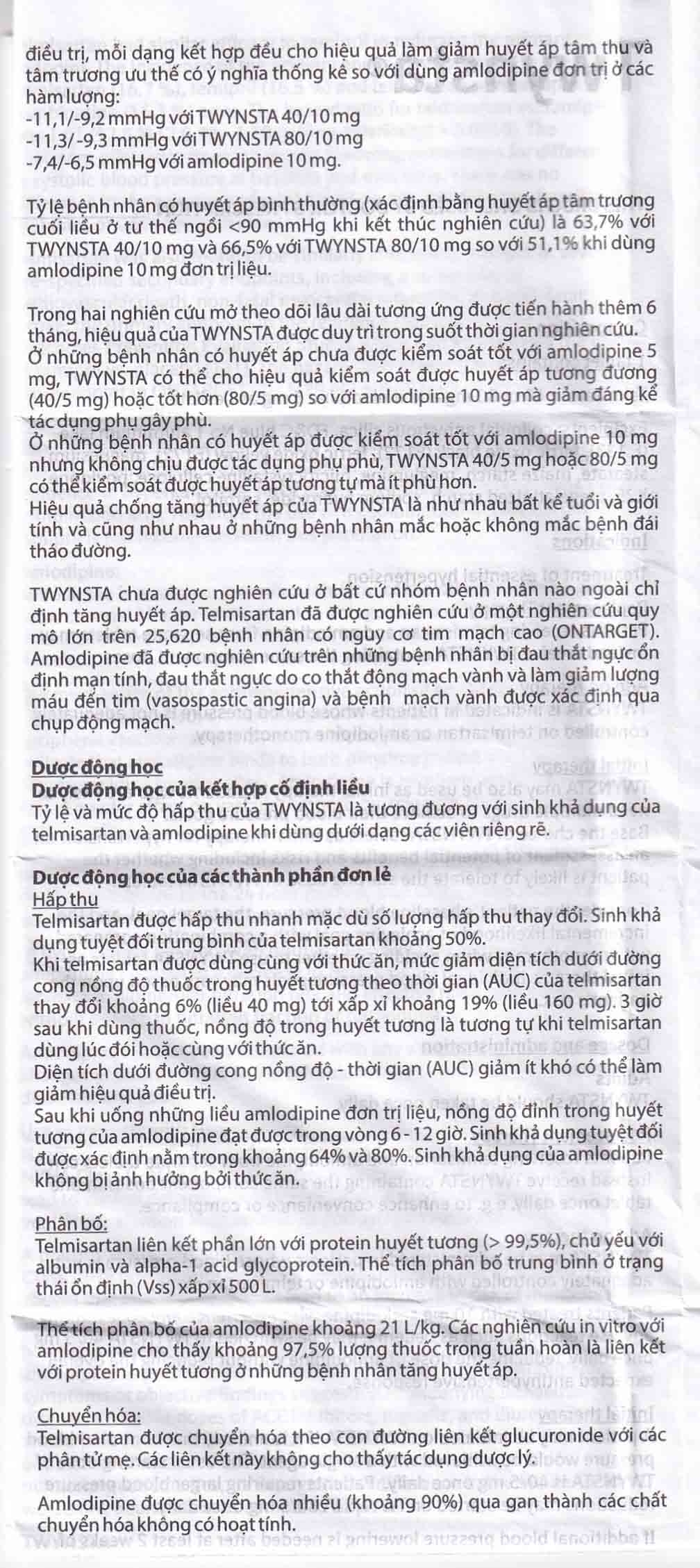 Hình ảnh Thuốc Twynsta 80mg/5mg Boehringer điều trị tăng huyết áp vô căn (14 vỉ x 7 viên)