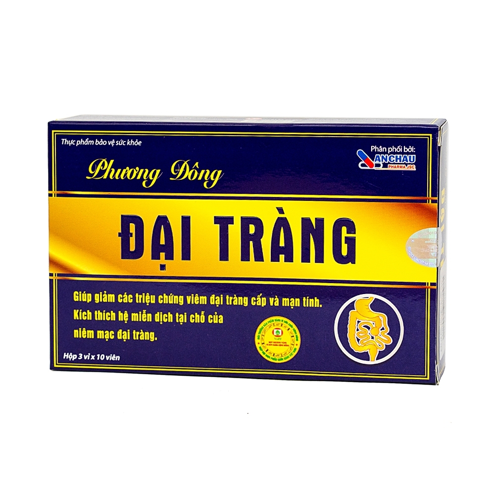Hình ảnh Viên uống Đại Tràng Phương Đông giảm các triệu chứng viêm đại tràng cấp và mãn tính (3 vỉ x 10 viên)