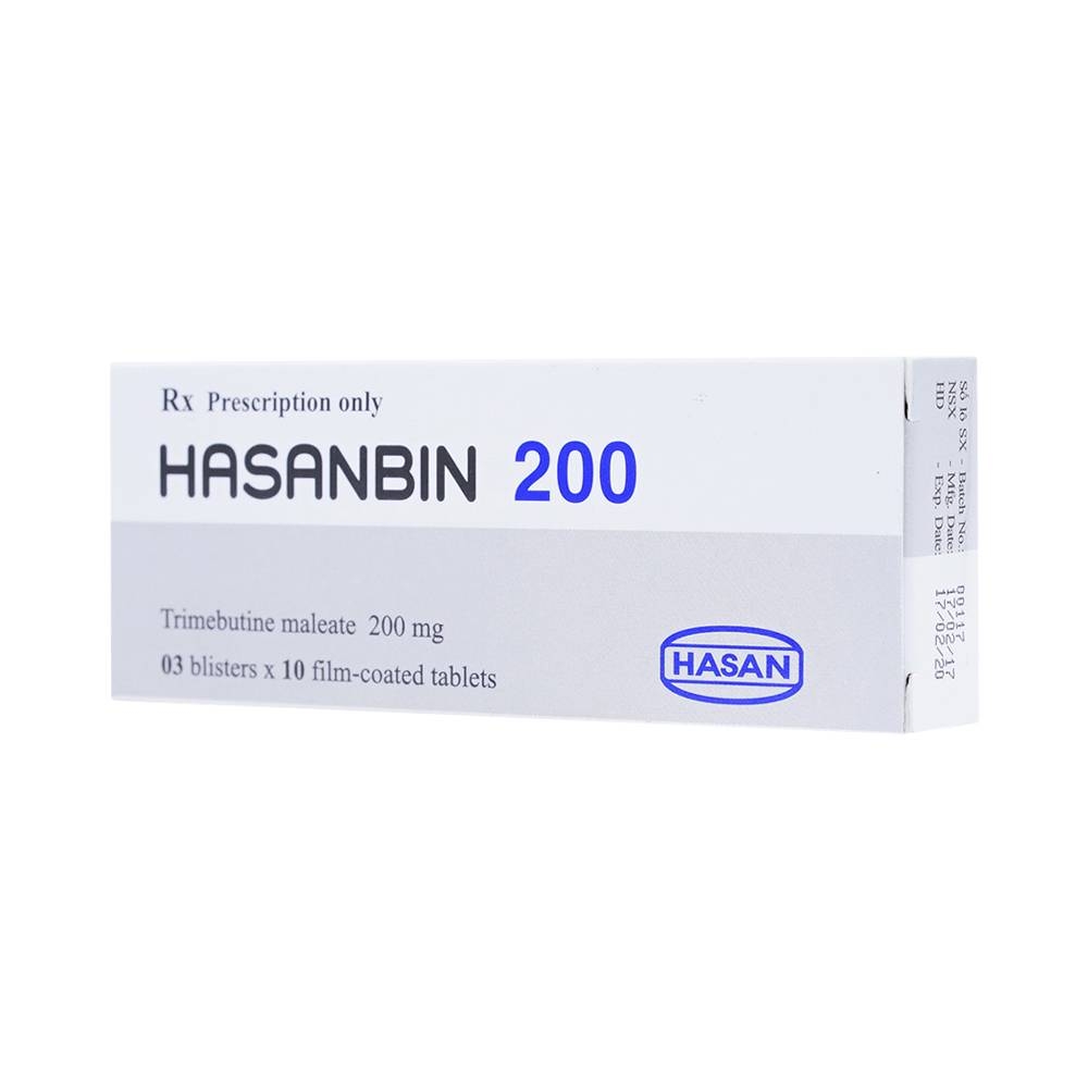 Hình ảnh Thuốc Hasanbin 200 Hasan điều trị rối loạn chức năng đường tiêu hóa và ống mật (3 vỉ x 10 viên)