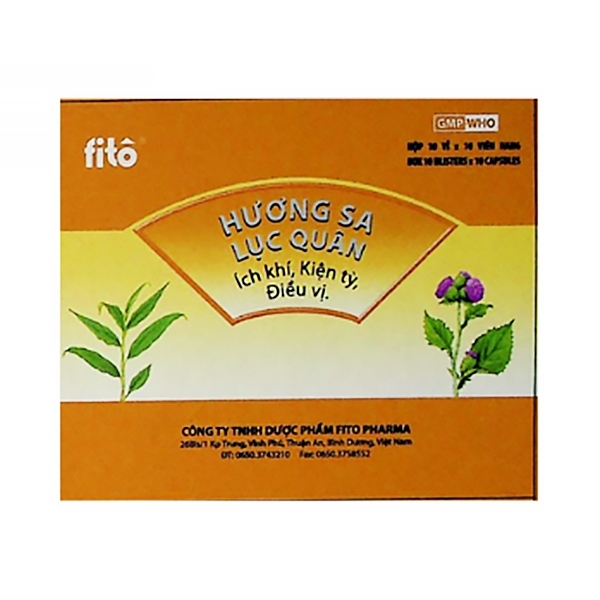 Hình ảnh Thuốc Hương Sa Lục Quân Fito điều trị chứng chậm tiêu, kém ăn (10 vỉ x 10 viên)