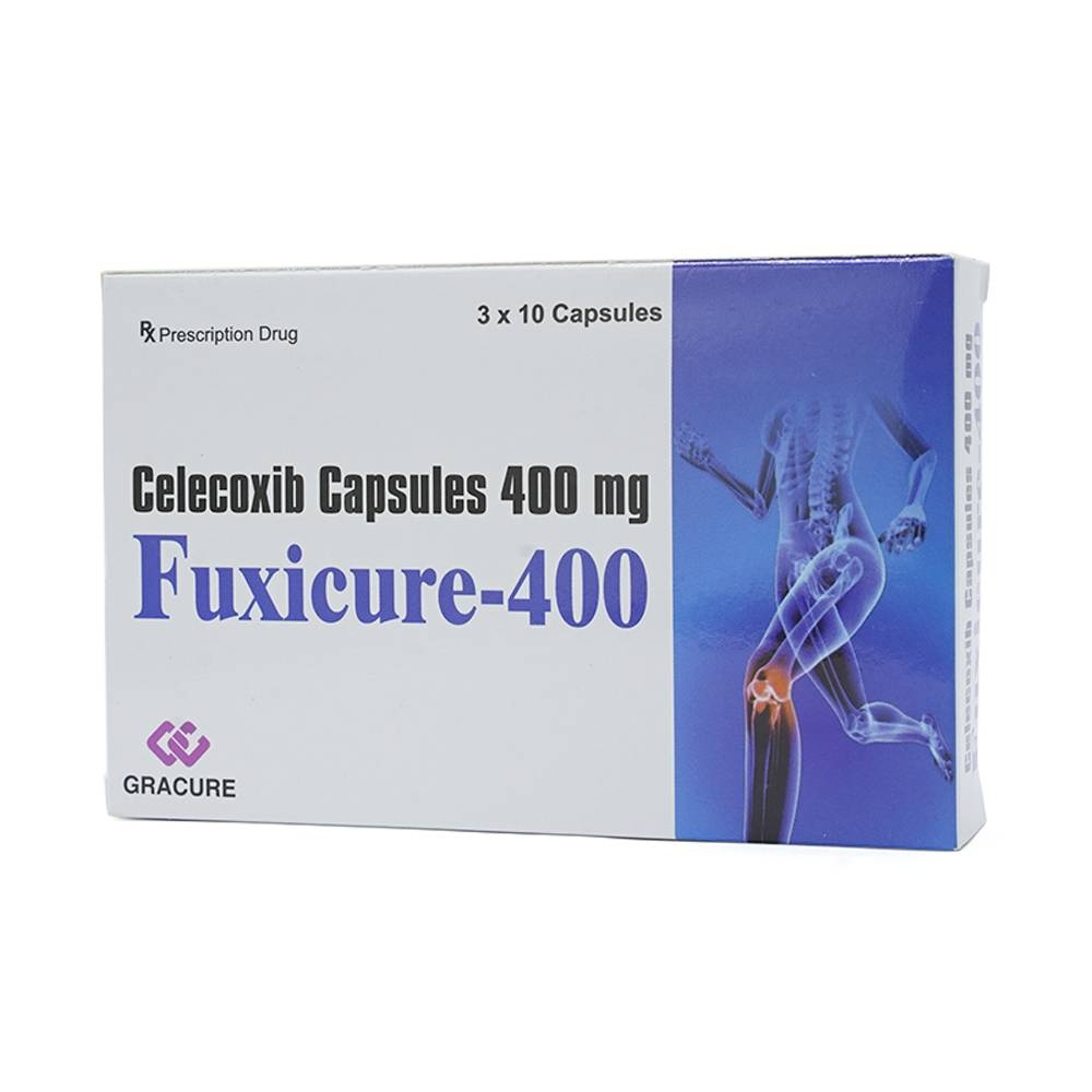 Hình ảnh Thuốc Fuxicure-400 Gracure điều trị thoái hóa khớp (3 vỉ x 10 viên)