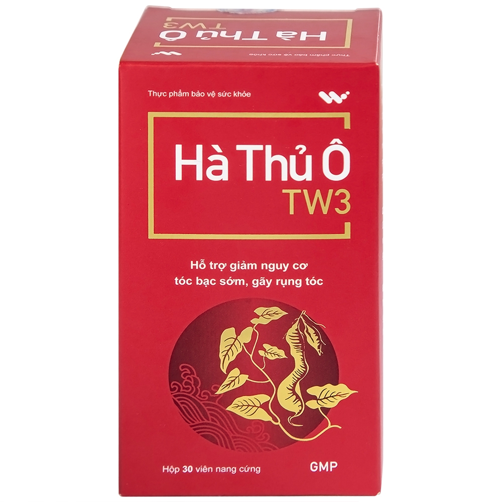 Hình ảnh Viên uống Hà Thủ Ô TW3 hỗ trợ giảm nguy cơ tóc bạc sớm, gãy rụng tóc (30 viên)