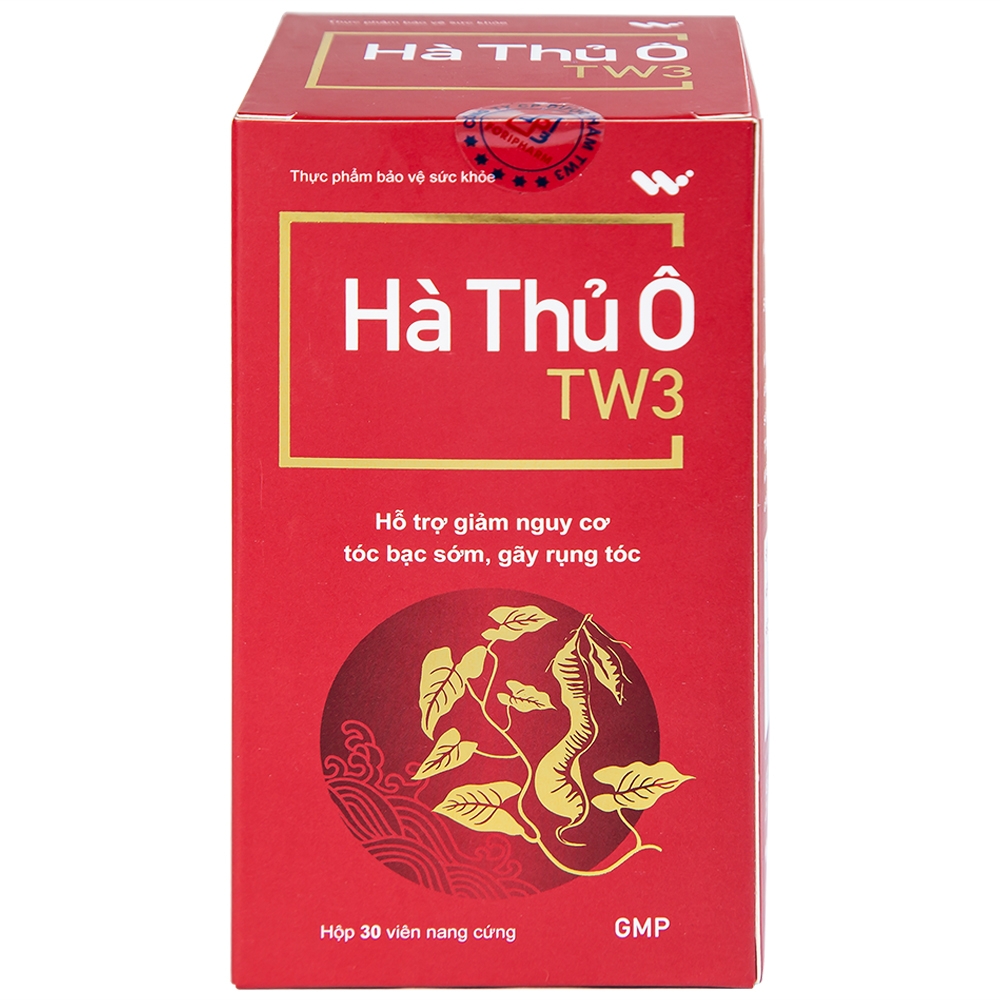 Hình ảnh Viên uống Hà Thủ Ô TW3 hỗ trợ giảm nguy cơ tóc bạc sớm, gãy rụng tóc (30 viên)