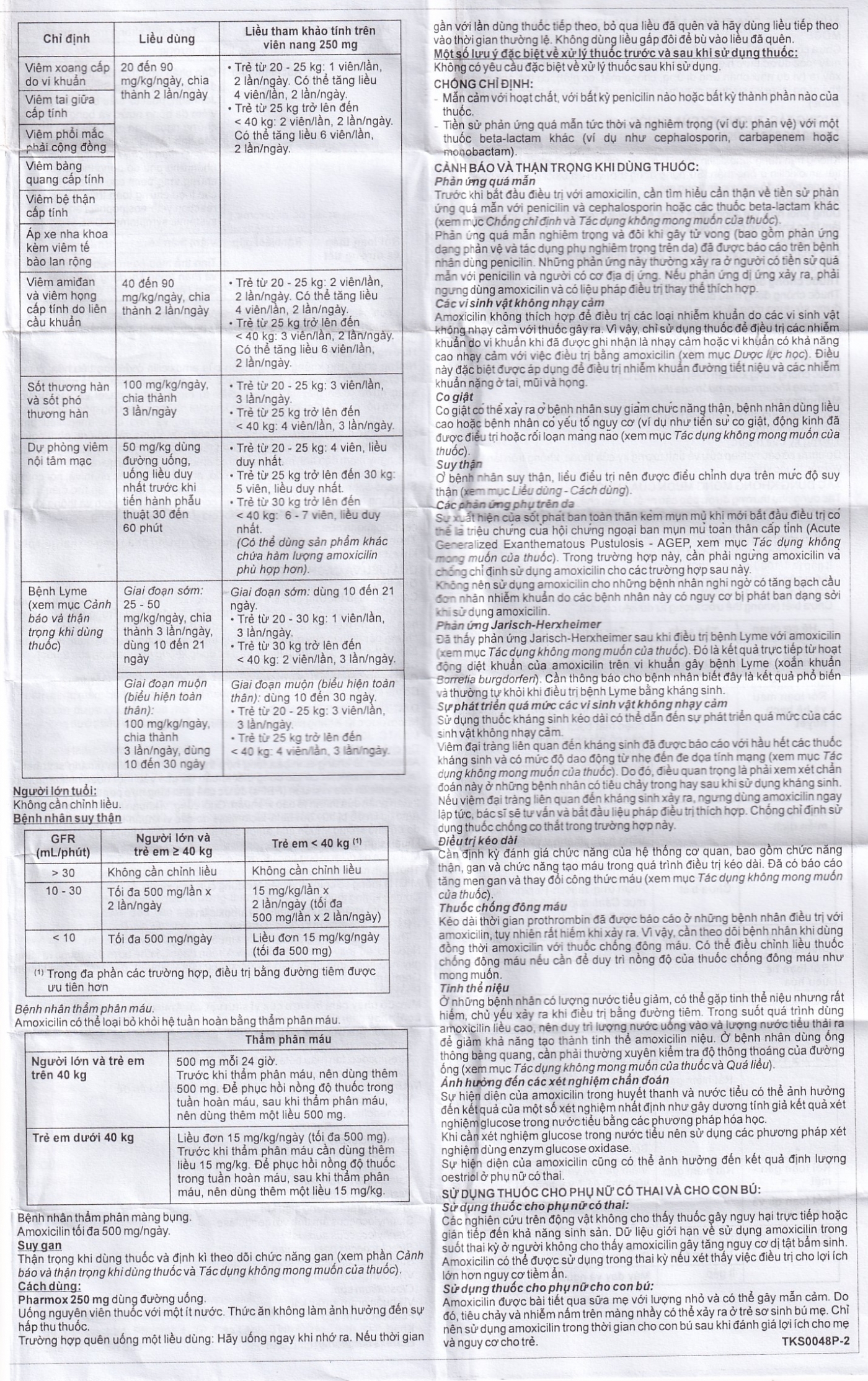 Hình ảnh Thuốc Pharmox 250 Imexpharm điều trị các chứng nhiễm khuẩn, viêm xoang cấp (200 viên)