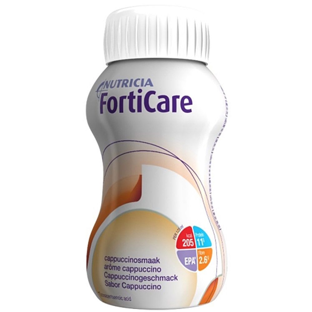 Hình ảnh Sữa FortiCare Nutricia vị Cappuccino dành cho người bệnh ung thư (4 chai x 125ml)