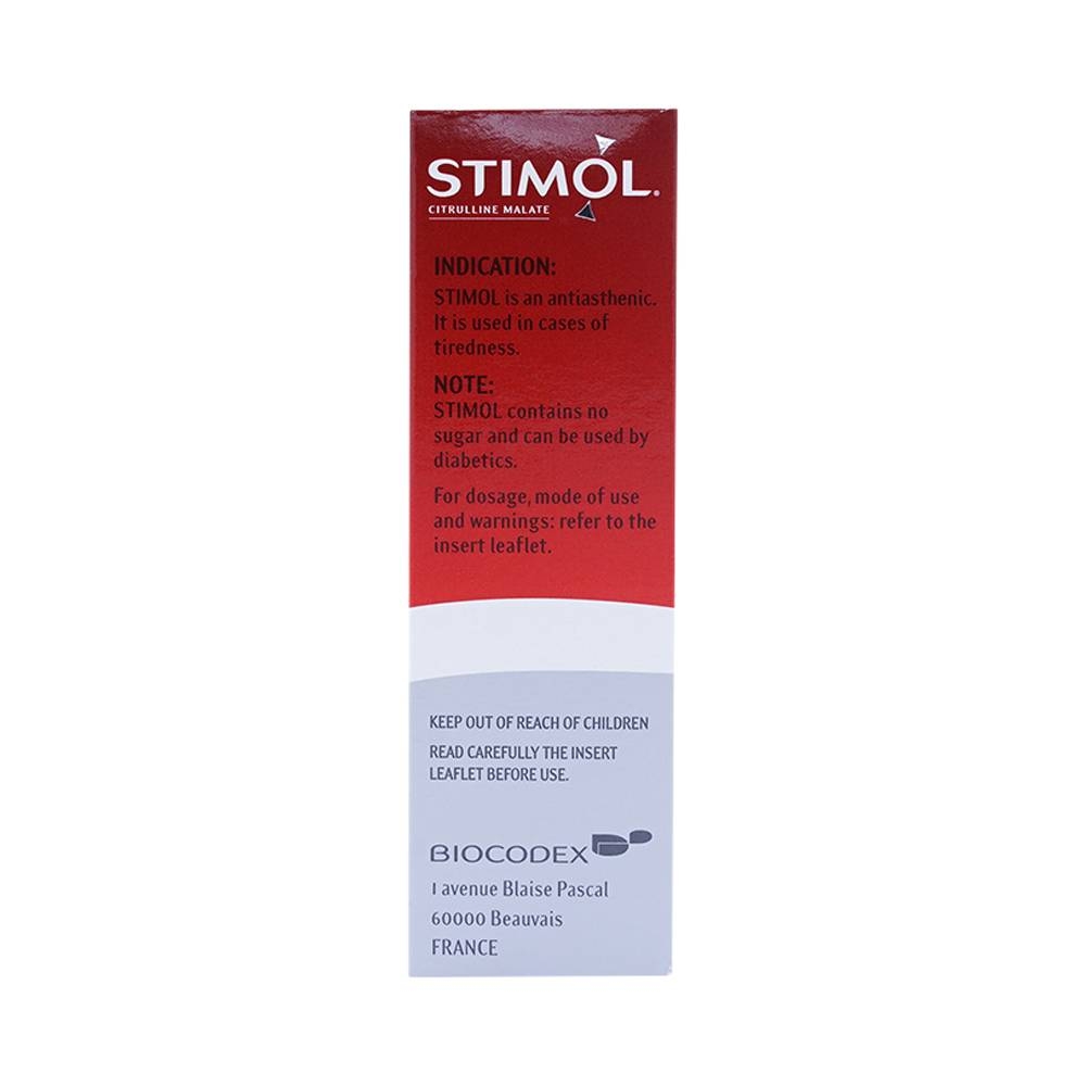 Hình ảnh Siro Stimol Biocodex dùng trong các trường hợp mệt mỏi, suy nhược (18 gói x 10ml)
