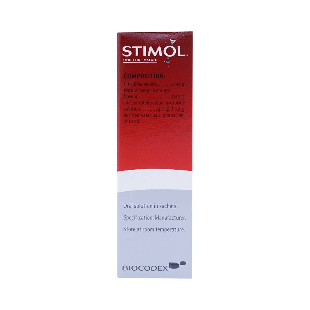 Hình ảnh Siro Stimol Biocodex dùng trong các trường hợp mệt mỏi, suy nhược (18 gói x 10ml)